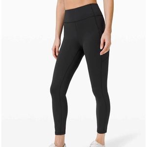 Lululemon Black Invigorate High-Rise Tight 25"